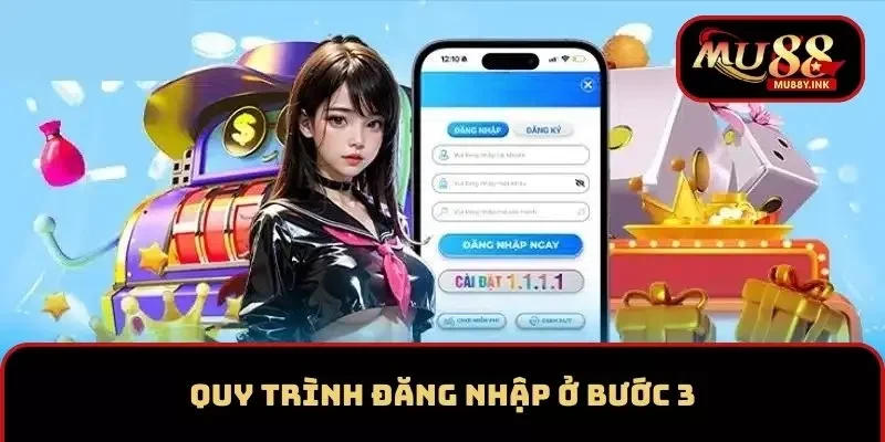 Quy trình đăng nhập ở bước 3
